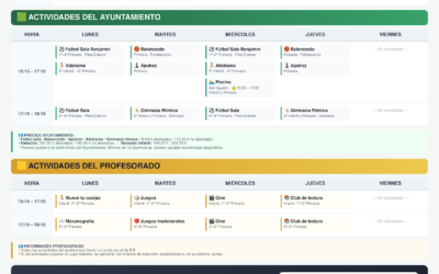¡Ya está abierto el plazo de inscripción para las Actividades Extraescolares del Curso 2026–2027!